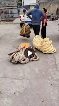 长年出售各种规格船用缆绳，二手吊装带。货在山东日照