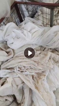 长期大量出售白色毛毯，蚊帐料，月供80吨左右，长期有货