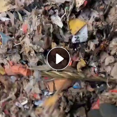 出售纸厂塑料挤干料