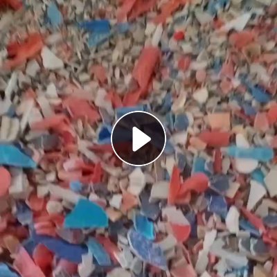 出售杂色硬质PVC破碎料，PVC杂色管破碎料