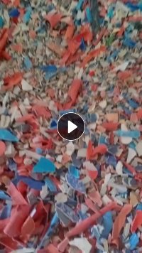 出售杂色硬质PVC破碎料,PVC杂色管破碎料