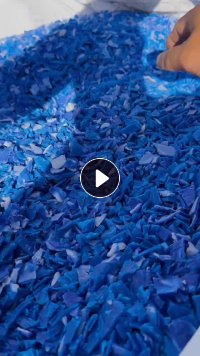 PE蓝桶破碎料长期大量出售 ，现货一挂车，长期出售
