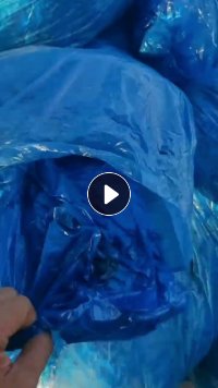 长期出售pe蓝高压膜，三四十吨，粘膜缠绕膜，现货3吨左右