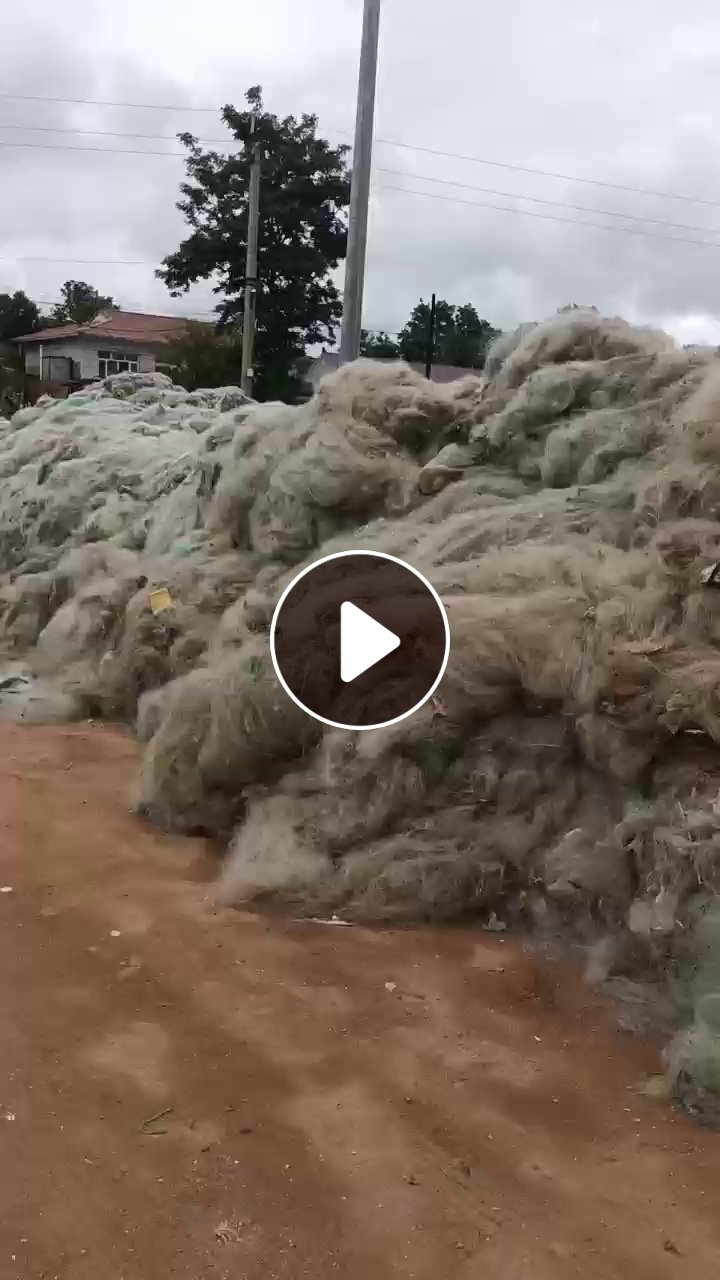 长期出售尼龙废渔网，现货85吨 