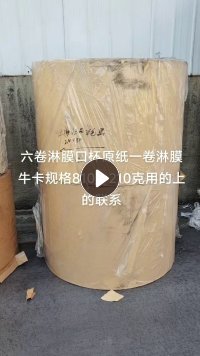处理一批本色淋漠口杯原纸