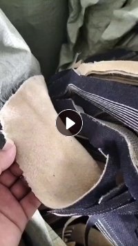 出售牛仔加绒碎布，复合牛仔碎布，牛仔废布