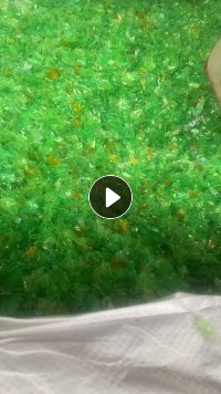 长期出售冷洗PET绿瓶片,现货30多吨