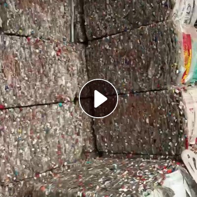 长期出售纯白矿泉水瓶压块，瓶砖现货十三米一车