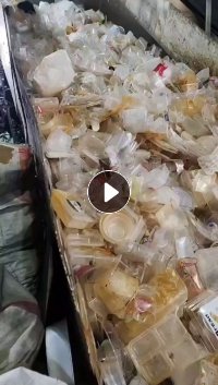 出售透明饭盒压块，纯餐盒压块，月供200吨，挑干净压包好