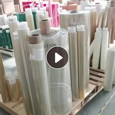 出售半成品卷筒PET膜，有一百多吨