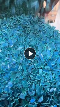 出售PVC蓝瓦破碎料