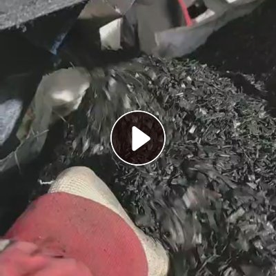 出干粉黑色PS吸塑盒破碎料