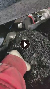 出干粉黑色PS吸塑盒破碎料