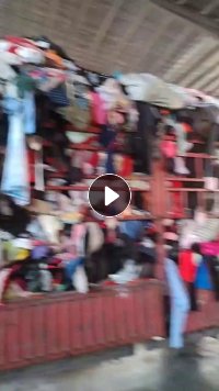 长期大量回收旧衣服黑料，燃烧料