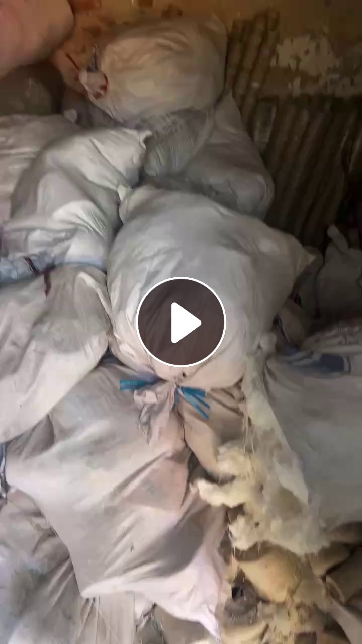 现货处理一批大化纯涤双股纱下来的碎料，纺纱厂下来的，货在河北石家庄