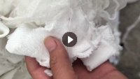 出售白色毛衣片,高弹丝,羊毛衫下脚料,现货有20吨,货在浙江桐庐