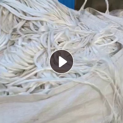 大量出售吊装带下来的纯涤纶废丝，涤纶丝，可以造粒用，现货60吨