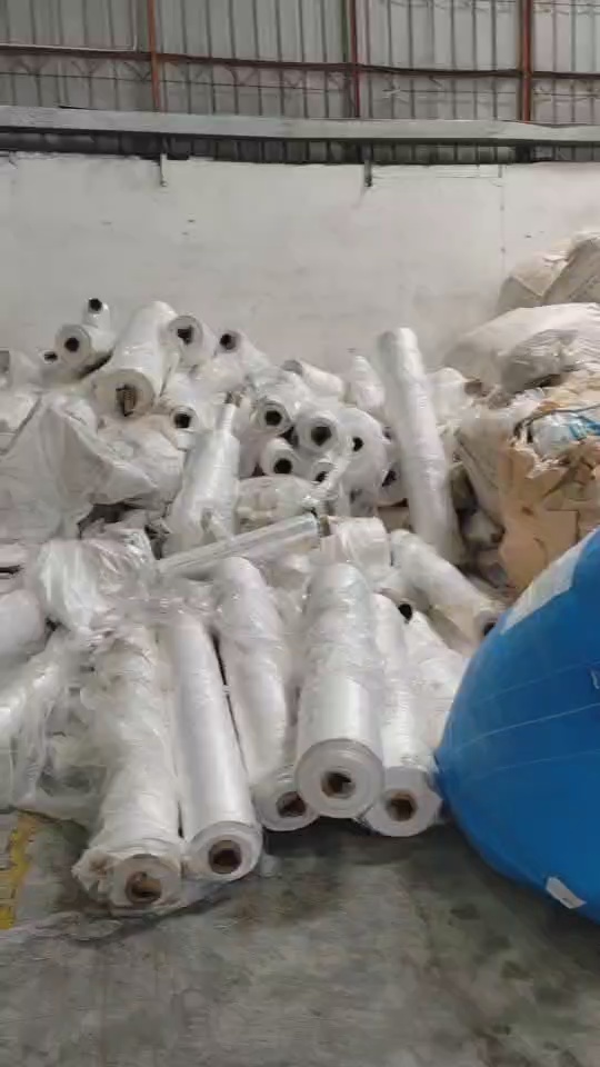 回收干造奶白袋，高压卷筒