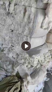 长期出售化纤回丝开出来的线头棉,可以纺纱用,厂在山东济宁