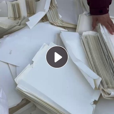 出售无膜白卡纸废料