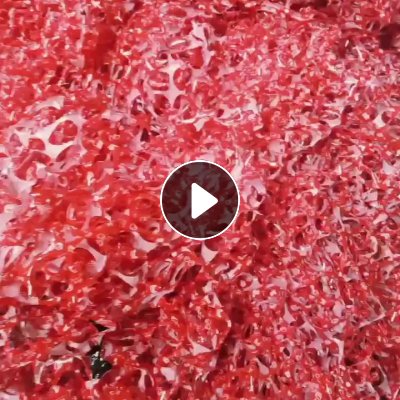 出售红色PET破碎料，现货十几吨，年供200吨，浙江湖州