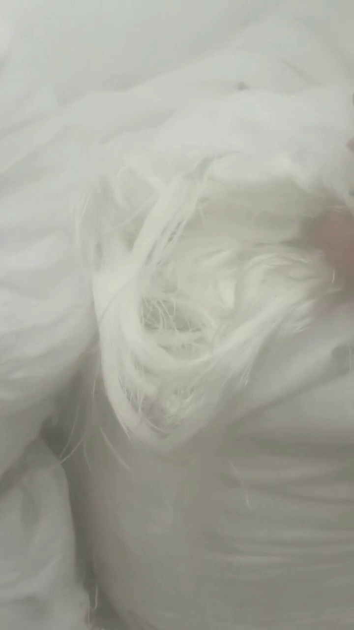 出售布袋厂下来的涤纶废丝，涤纶干丝，现货有10吨，货在浙江台州
