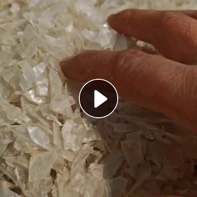 出售PET破碎料，海上浮球破碎的，现货30吨