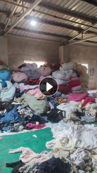 长期出售旧衣服分拣货,旧羽绒现货够9.6米一车,黑料每月6.8米2车,统白,货在江苏南京