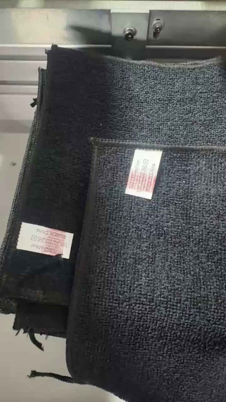 出售黑色涤纶毛巾，成品毛巾