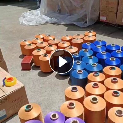 现货处理一批涤纶DTY，75D颜色丝，宝蓝黄墨绿黑色都有，现货5吨左右，货在浙江绍兴