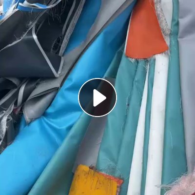 大量出售 牛津布  游艇料 PVC输送带破碎料 专供交通设施厂家