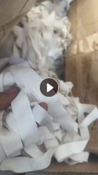 出售白色涤纶废布，涤纶开花料，不含桨，现货有十五六吨，货在河南新郑