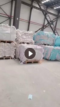 长期出售蓝白色废不干胶纸压包料