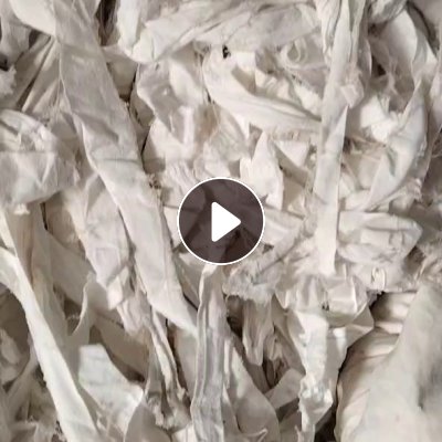 长期出售白色的涤棉梭织布，涤棉废布，现货三四十吨