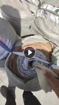 大量出售涤纶布条,涤纶打绳料,现货40吨左右