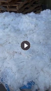 长期出售白色涤纶废丝，T8T4废丝，涤纶干丝，货在江苏镇江，每月9.6米三车