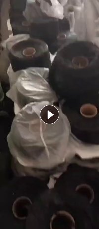 长期出售黑色的原生涤纶废丝