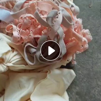 长期出售内衣厂下来的锦纶边角料，锦氨边角料，肩带，布块，肩带月供100吨左右