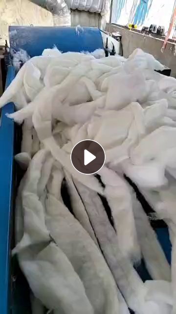 回收丝棉下脚料，出售开松好的丝棉