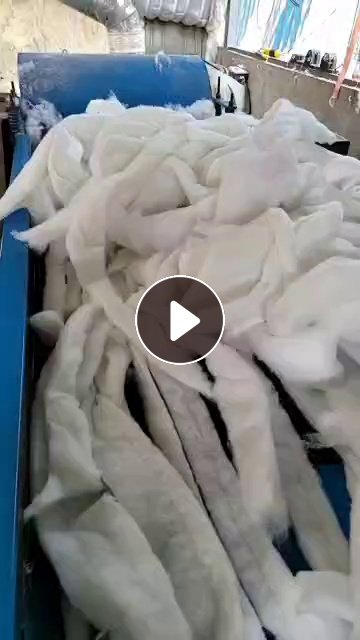 回收丝棉下脚料，出售开松好的丝棉