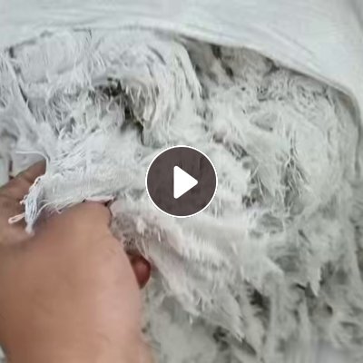 长期出售小化纱头料，涤纶废纱线，白色和淡蓝色的