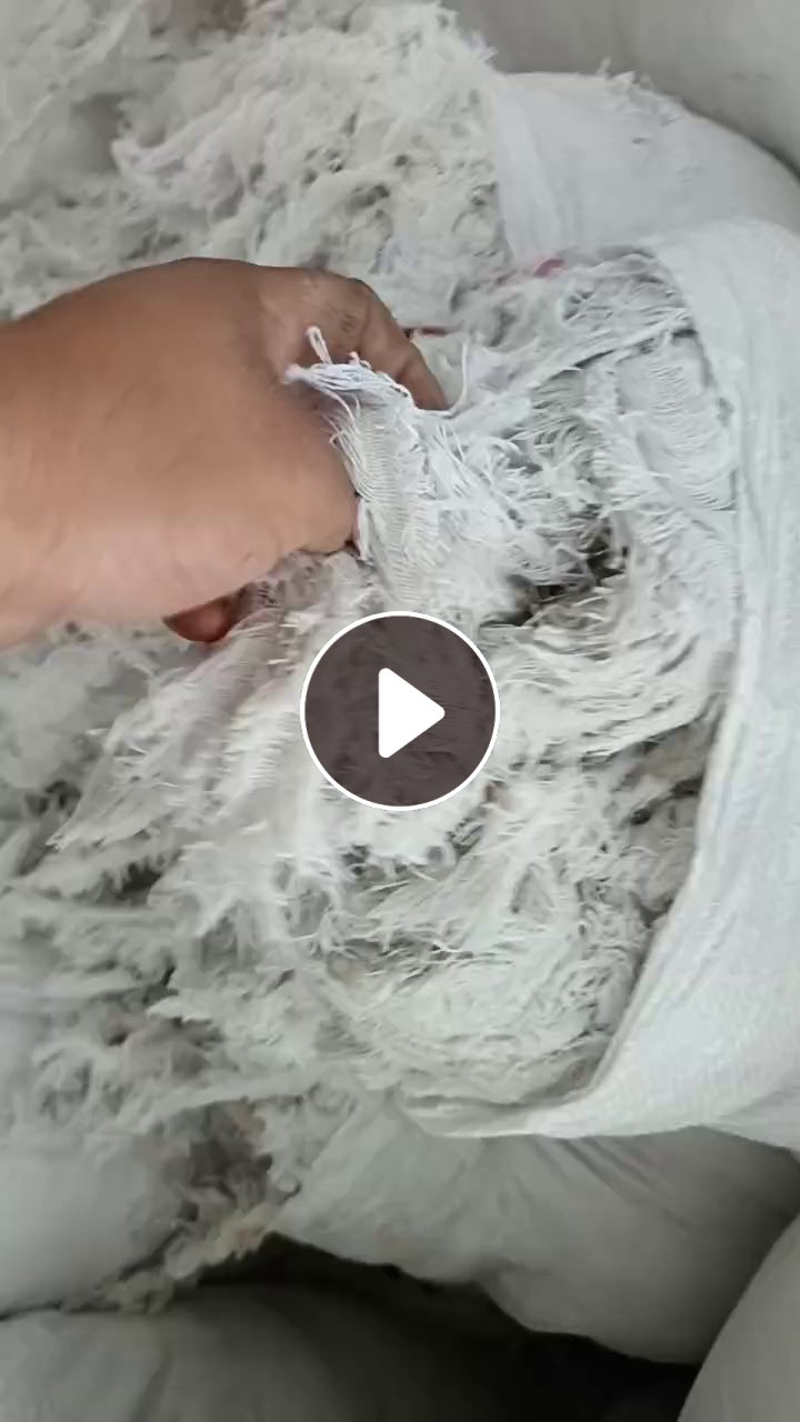 长期出售纺纱厂下来的废纱，白色和淡蓝色的