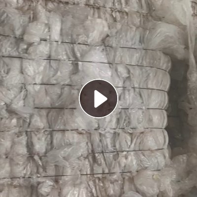 出售水洗一级高压膜废料,现货一个半挂,缠绕膜占比70%