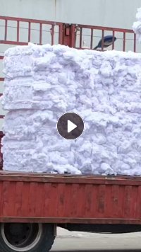 长期出售漂白开花棉,开松棉,前纺盖板花开的棉,65棉35涤,现货有6.8米一车,货在江苏张家港