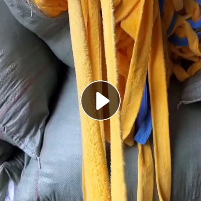 长期出售涤纶珊瑚绒布条，珊瑚绒废布，布条，可做拖把布条用，月供50吨起