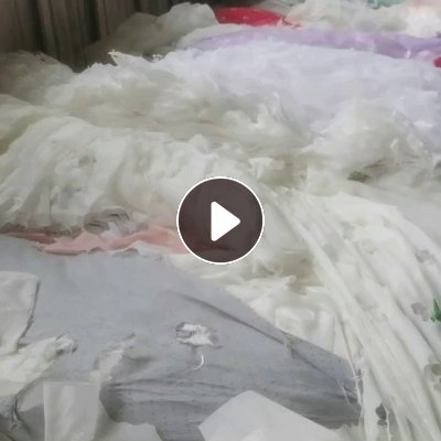 长期出售绣花厂下来的白色废布统货，纯涤纶废布，还有带浆的涤纶废布，麻棉，可开花用，现货80吨左右