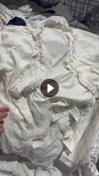 夏装出口厂长期出售旧衣服白料，棉白T恤，货在广东广州