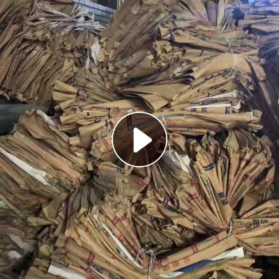 工厂出售装颗粒下来的牛皮纸塑袋，拆线的