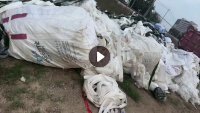 长期出售滤布厂下脚料,现货7-8吨,复合材质的涤纶复合锦纶复合丙纶