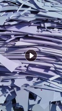 出售大白PVC发泡板破碎料,近期忙目前还没开始破